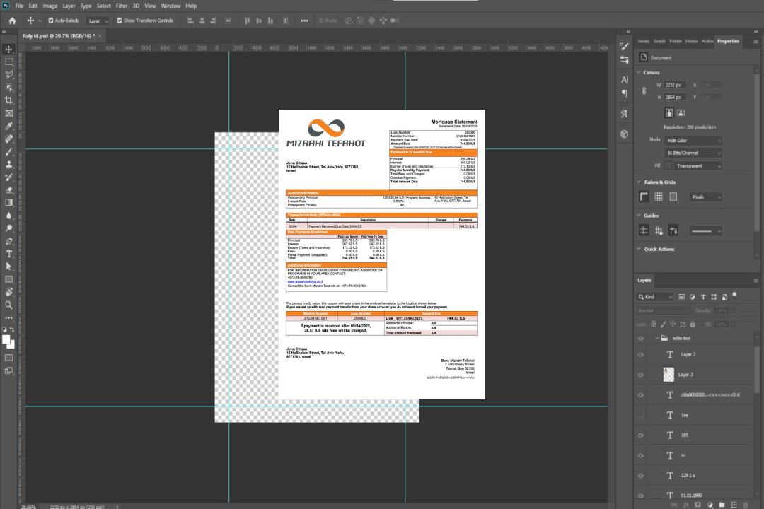 Israel Bank Mizrahi, prêt hypothécaire Tefahot Modèle Word et PDF template Israel Bank Mizrahi, prêt hypothécaire Tefahot Modèle Word et PDF template